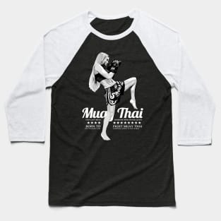 MMA Thai Boxing Girl Baseball T-Shirt